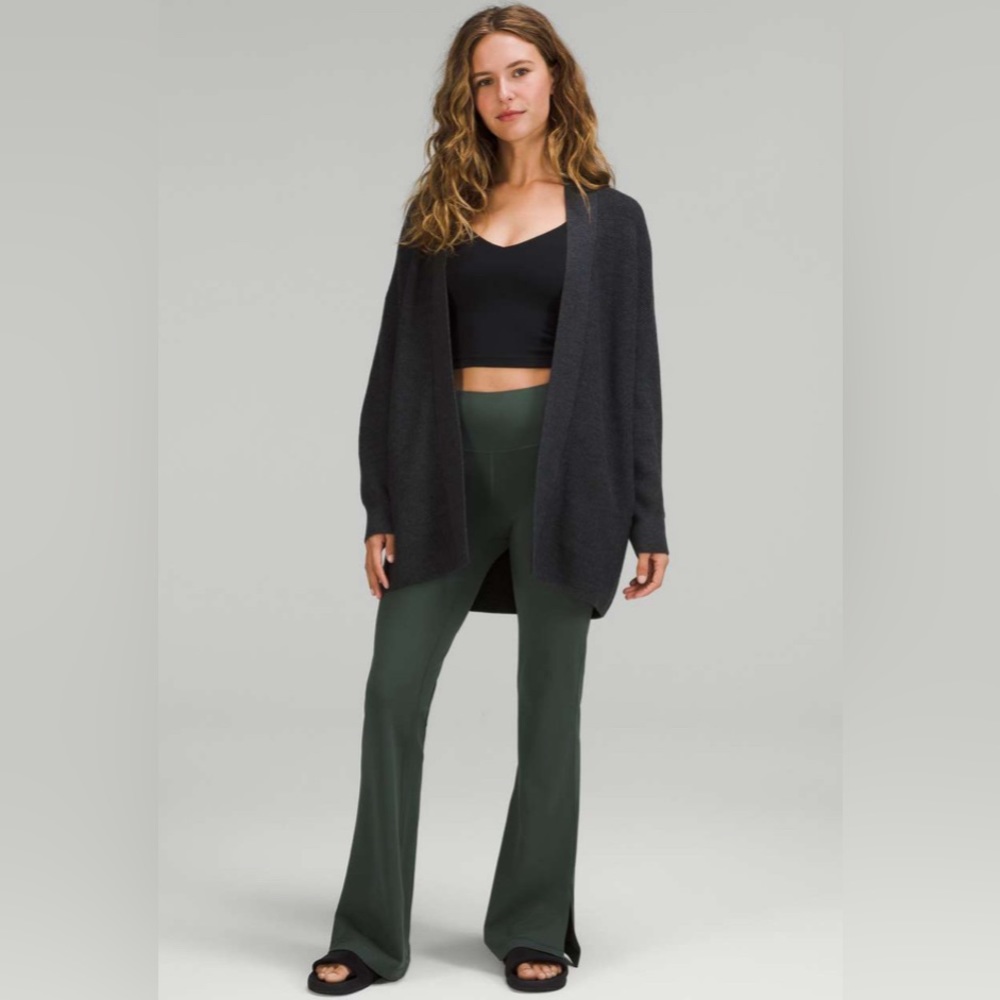 NWT Lululemon Merino Wool-Blend Ribbed Long Wrap Sweater